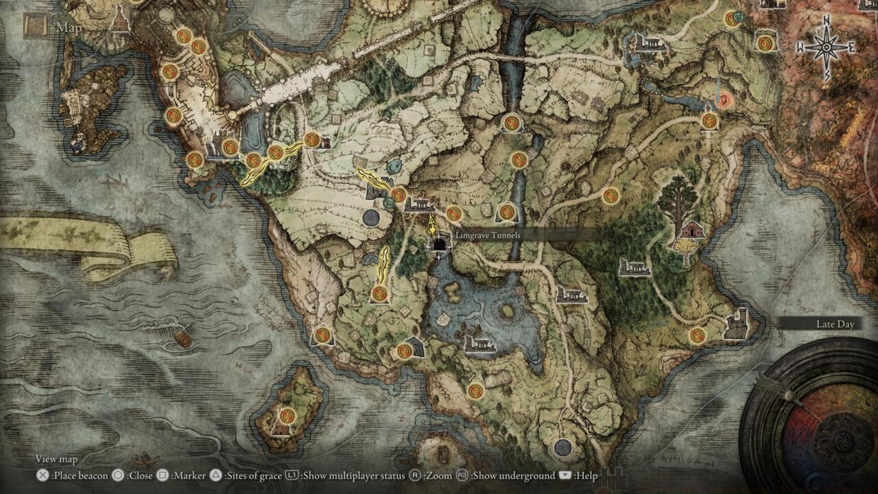 Limgrave Tunnels contain many Smithing Stones [1].