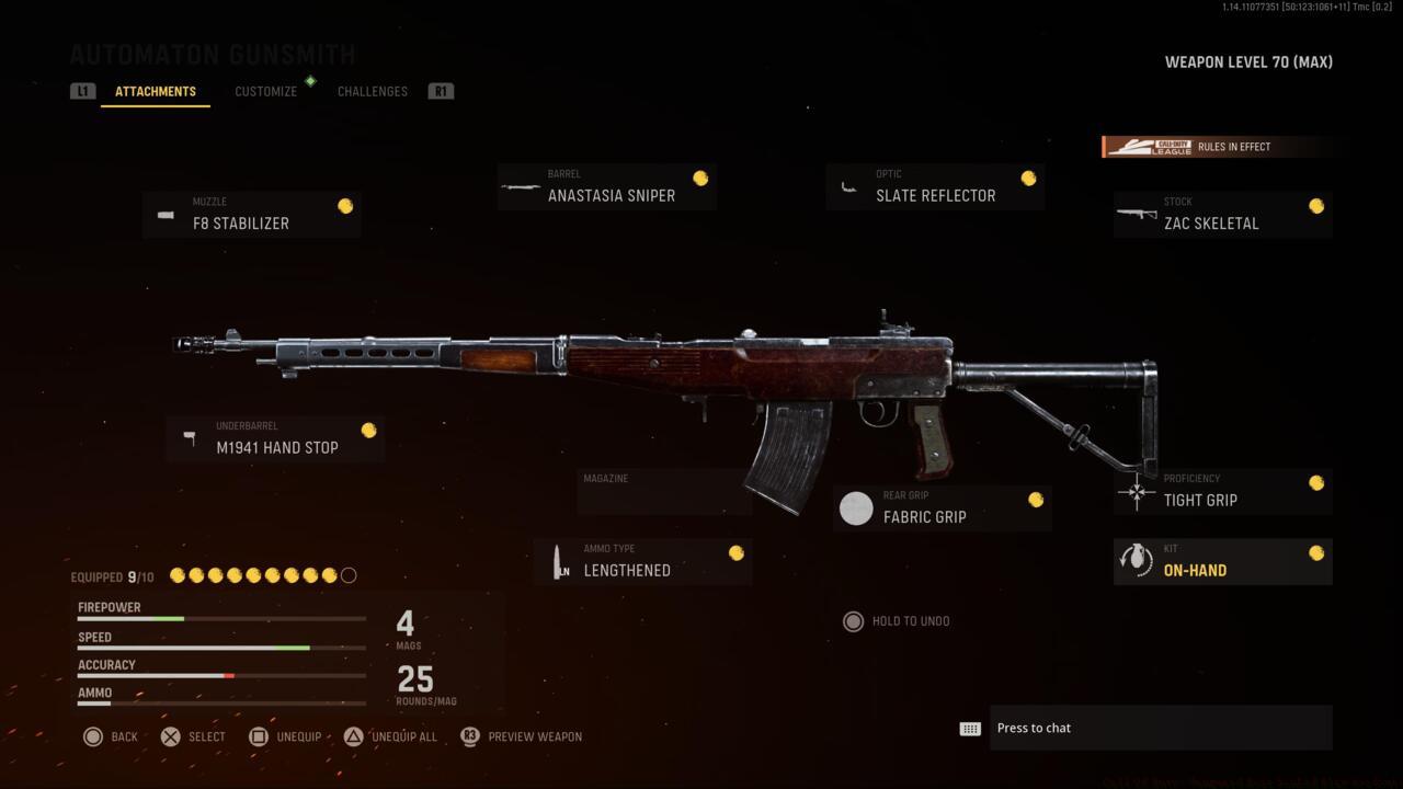 Automaton assault rifle