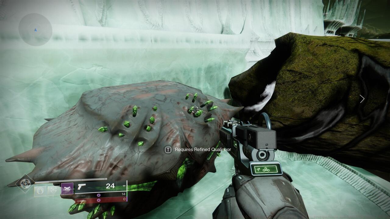 Defeating all Inquisitors and their Lightbearers spawns in a chest that requires Refined Qualichor to open. Look for a new Deepsight node near where you killed the Inquisitors to reach it.