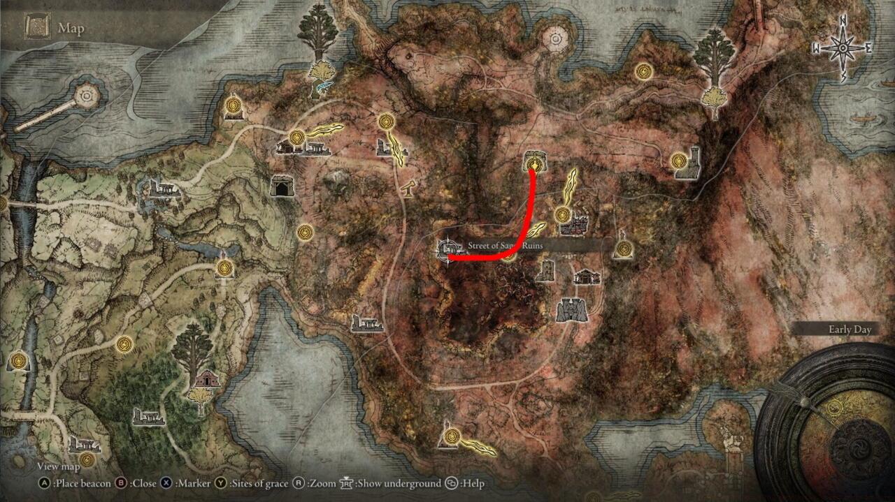 If you travel the swamp on foot, you'll quickly succumb to Scarlet Rot.