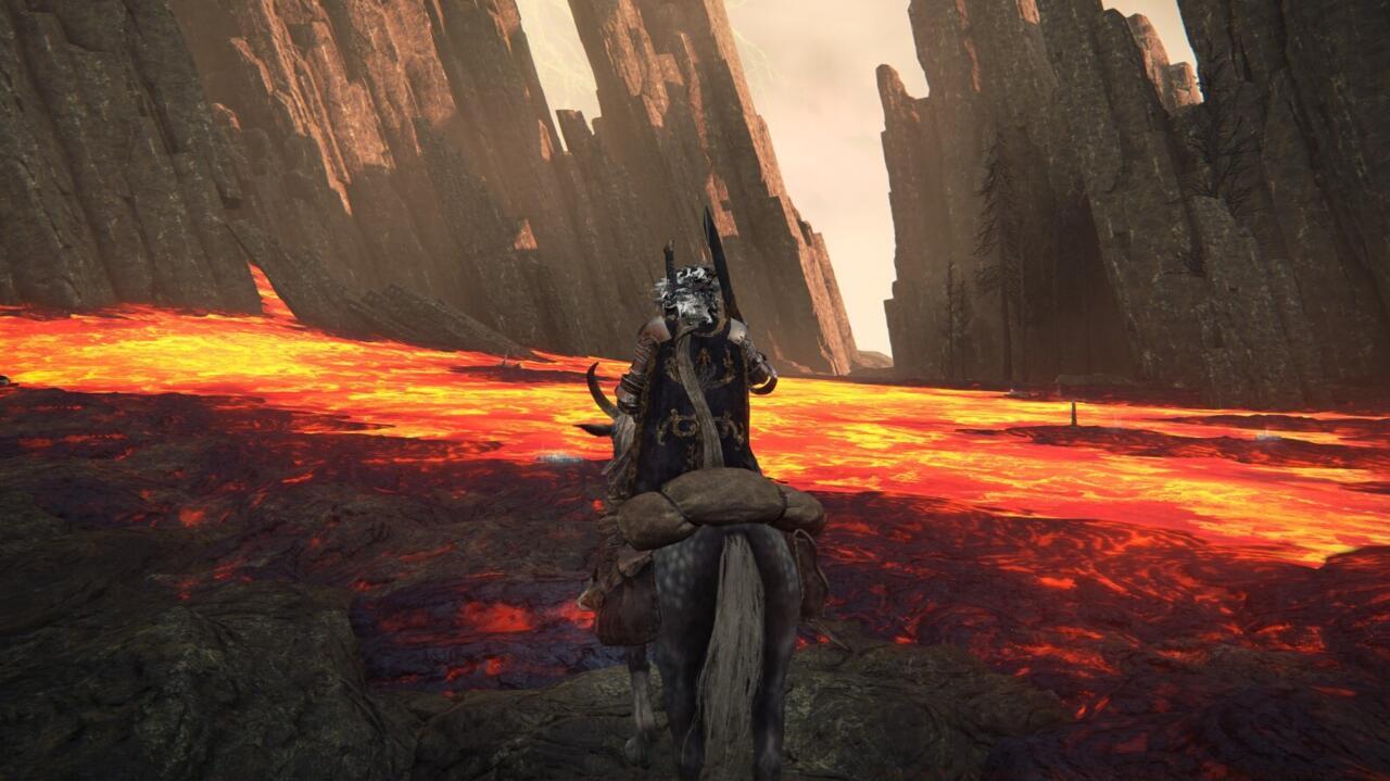 The lava looks dangerous, but Torrent is more than capable of withstanding the damage.