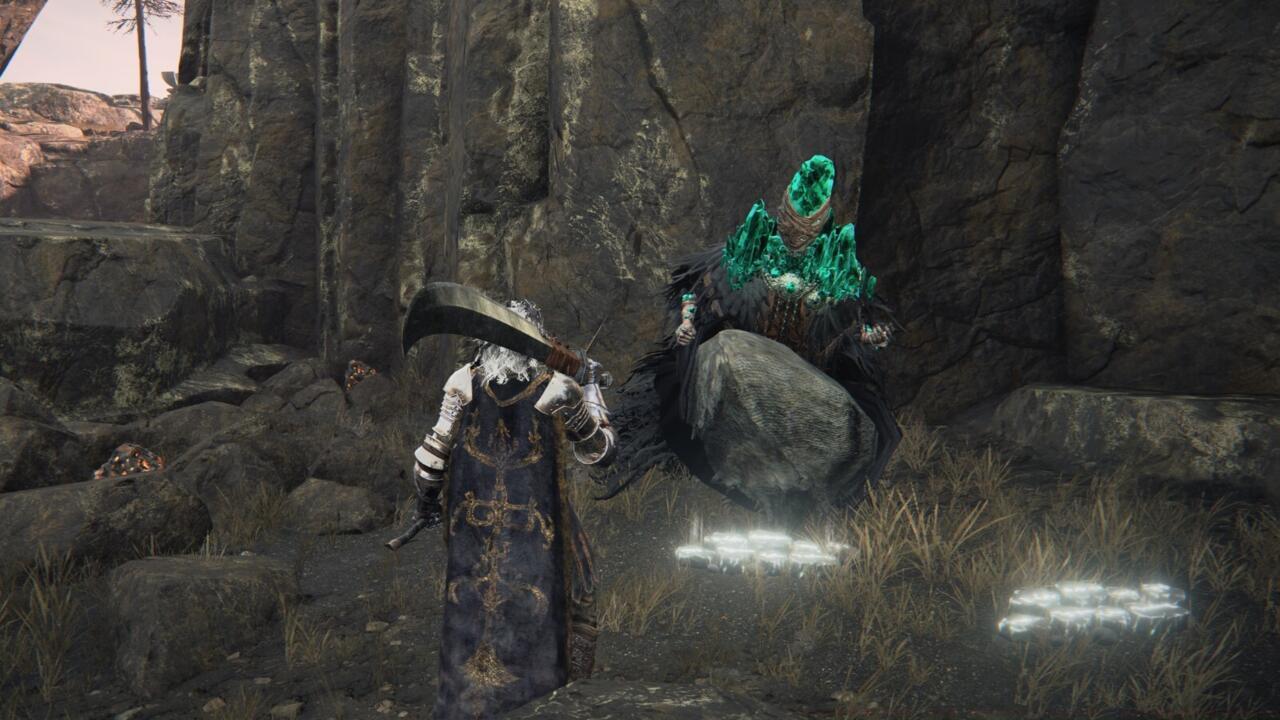 Primeval Sorcerer Azur doesn't say much, but he does give you an incredible sorcery.