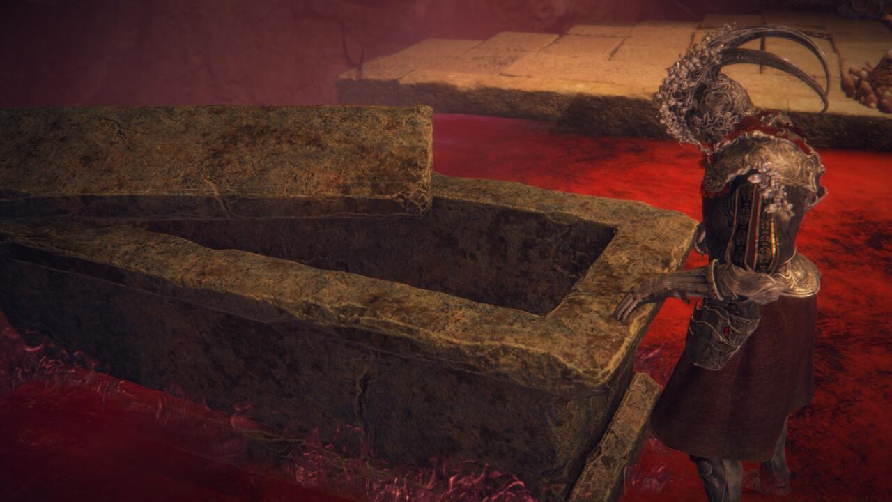 Take a short ride in a coffin.