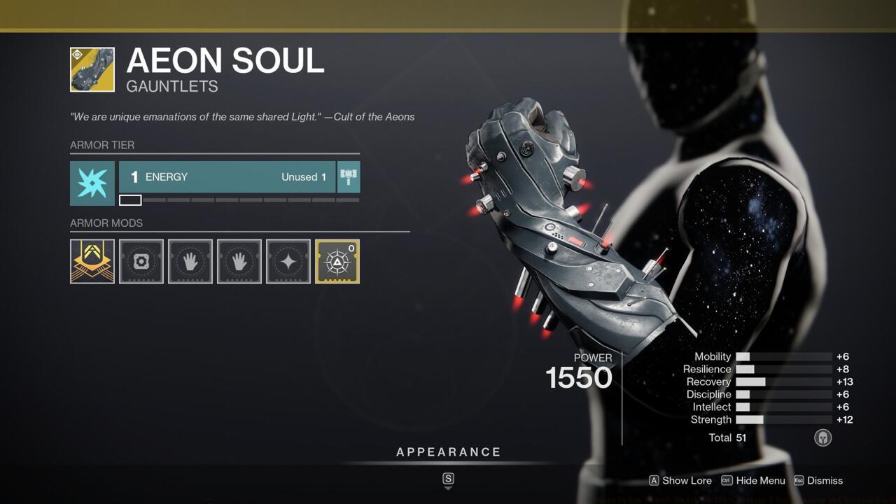 Aeon Soul is best used with a fireteam of other Aeon users, so you can maximize the inherent perks.