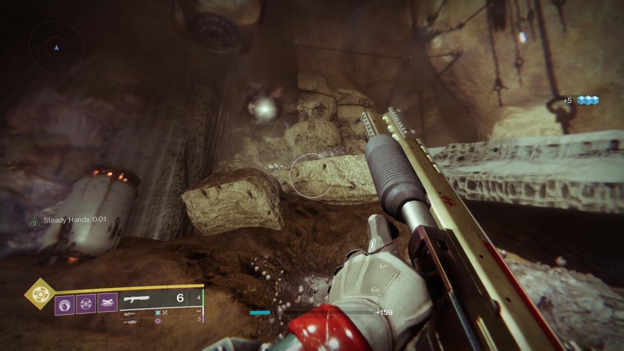 Be careful not to run past the Deepsight node, which is against one wall in a cave room full of Scorn, which you'll hit after passing through a darkened area.