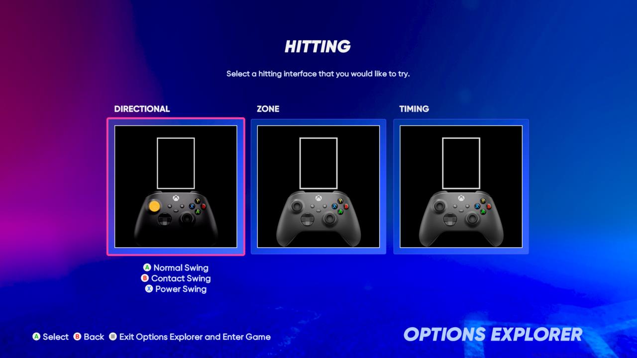 MLB The Show 22 hitting controls