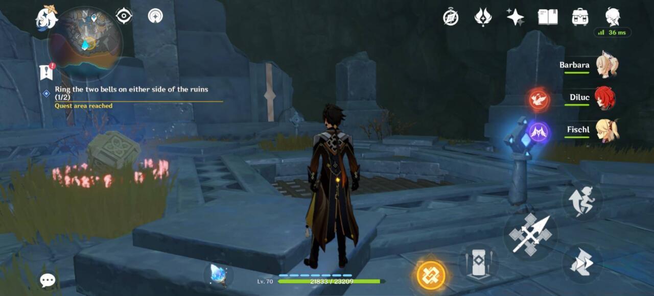 South ruins before the Seelie puzzle is unlocked