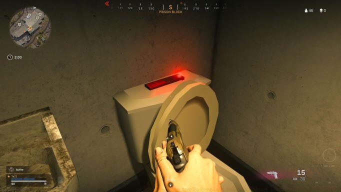 Remote in a prison cell