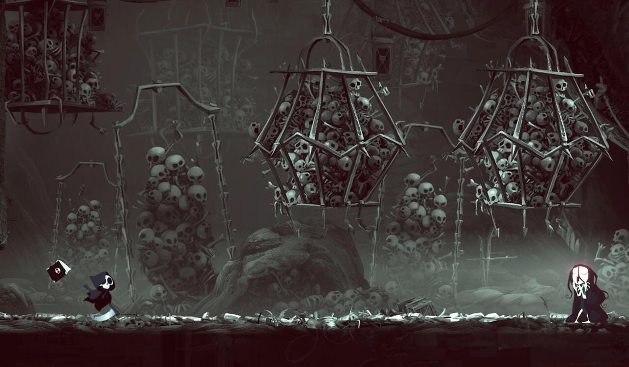 Either Camille is the starved last member of a dying community...or she's survived this long because those others were her lunch.