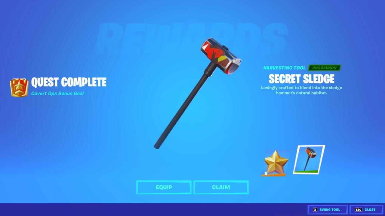 Finally, the prize we've been working towards this whole time-- the Secret Sledge.