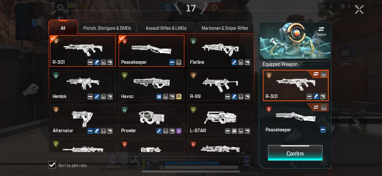 You have access to most weapons in Apex Legends Mobile in Team Deathmatch.