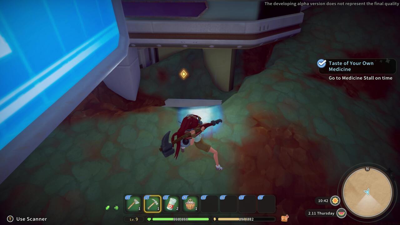 Mining is a key aspect of life in Sandrock.