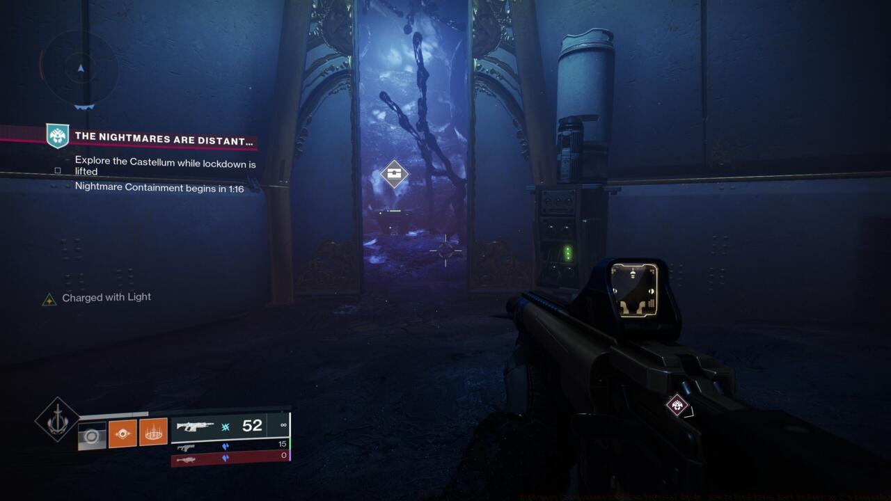 Look for the treasure chest icon and listen for the beeping of the switches to find which doors have unlocked in the Castellum.