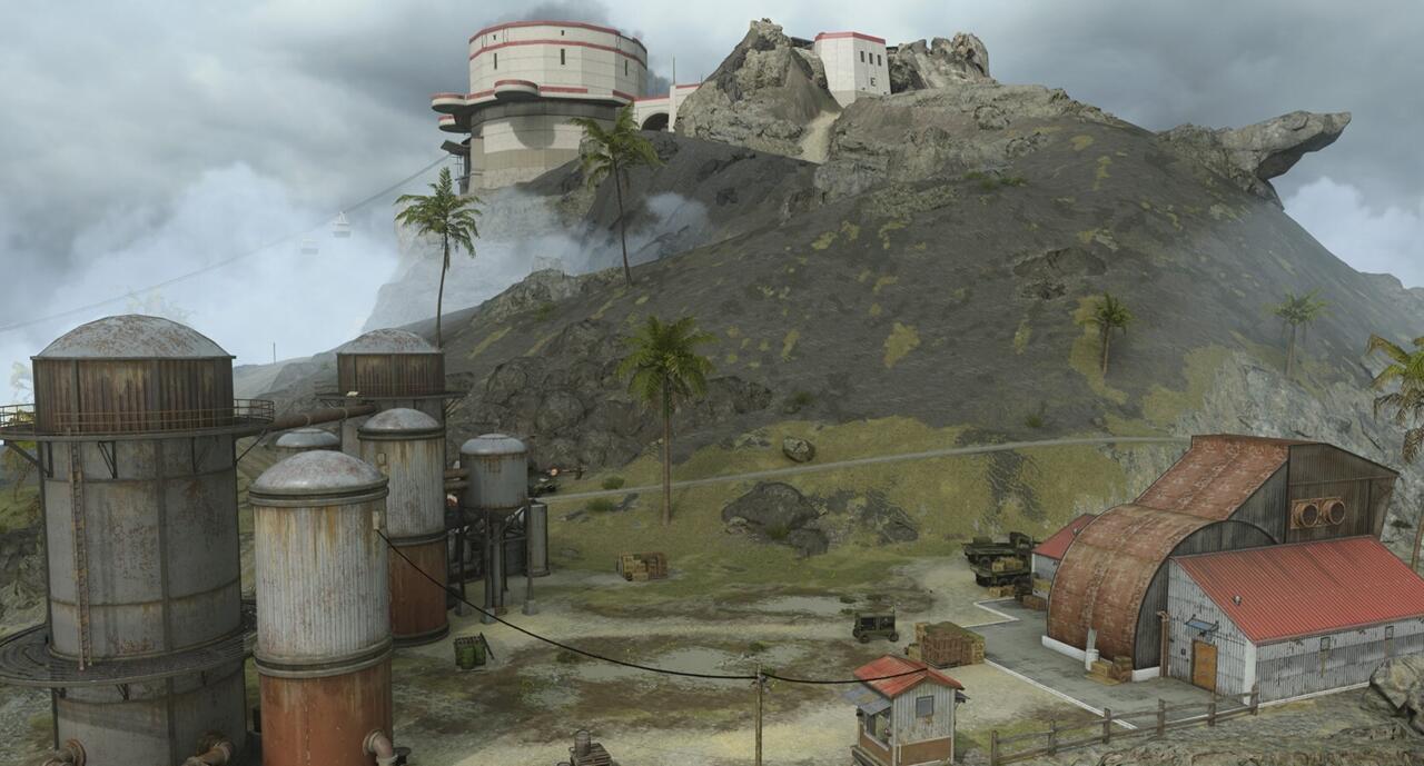 Peak with nearby industrial area