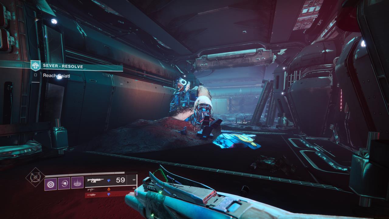 Calus' location in the sixth Sever mission, Resolve.