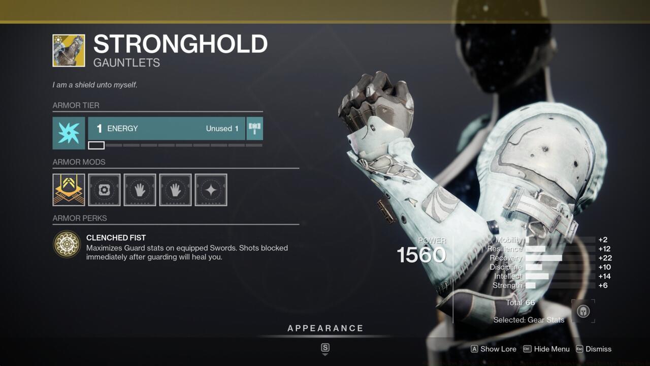 Sword users looking for extra defense should nab Stronghold.