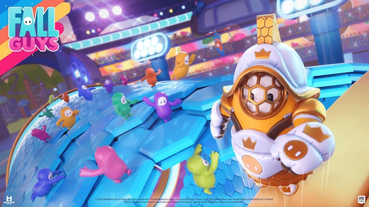 The Crown Idol costume will let everyone else know just how good at Fall Guys you are.