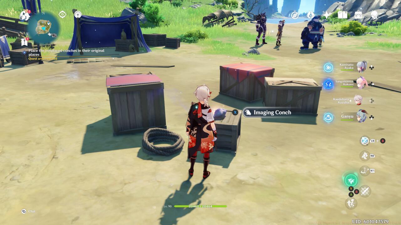 Boxes in the middle of the Fatui camp