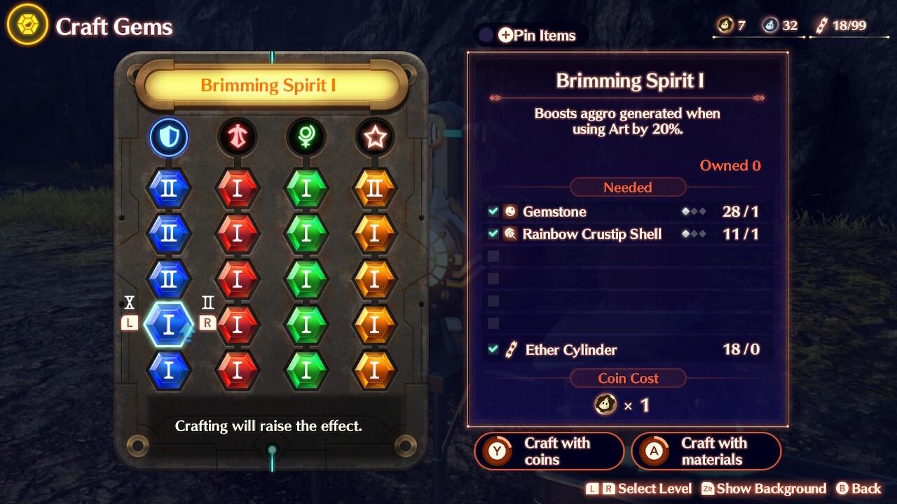 Crafting better gems can give you an boost in combat.