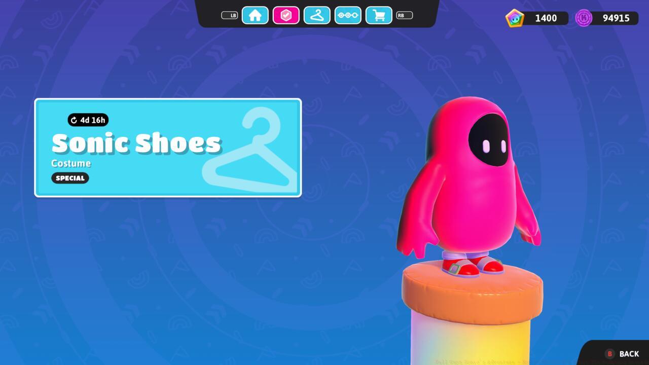 You can earn Sonic's iconic shoes by completing all of the Sonic's Adventure Challenges.