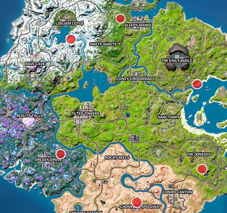 UFOs can be found at these locations.