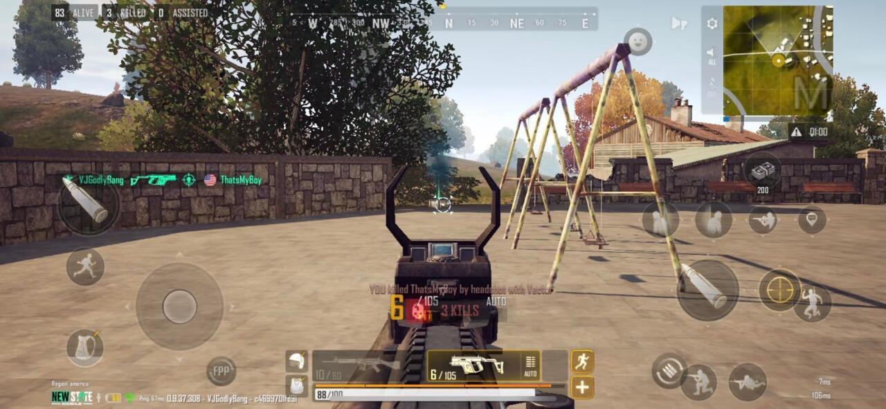 This is a submachine gun equipped with handgrip alongside an improved scope.