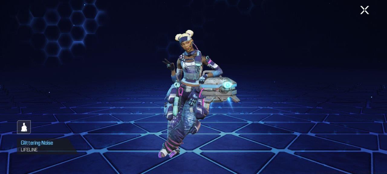 Lifeline's Glittering Noise skin is the reward for completing the 13th and final Trial Task.