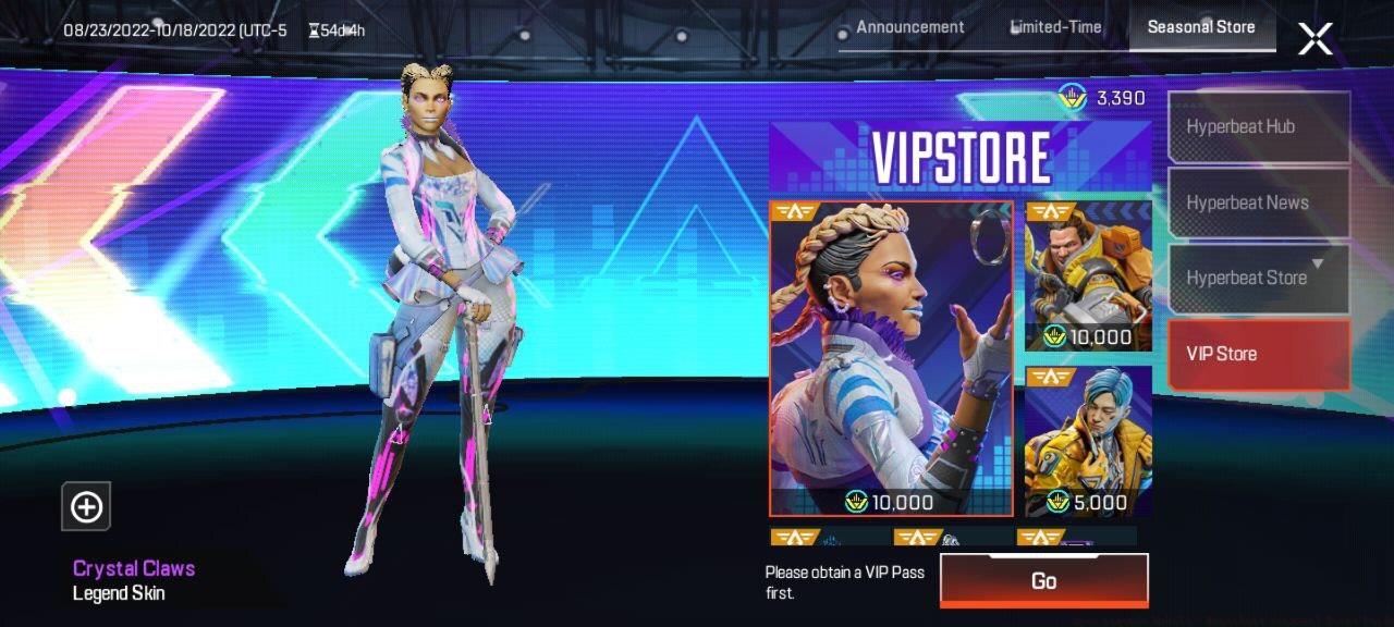 The VIP Store features six additional skins that can be unlocked with Hyperbeat Coins
