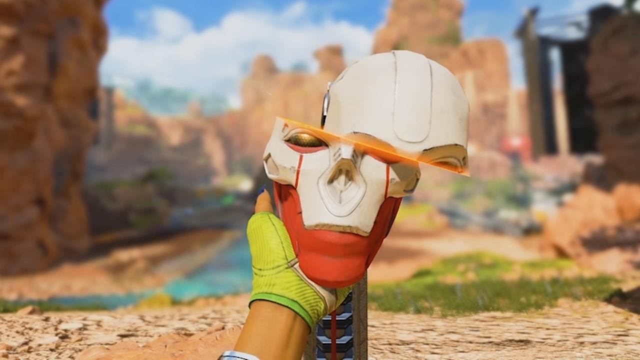 A unique weapon inspection animation sees Loba taking out her anger on one of Revenant's spare skulls.