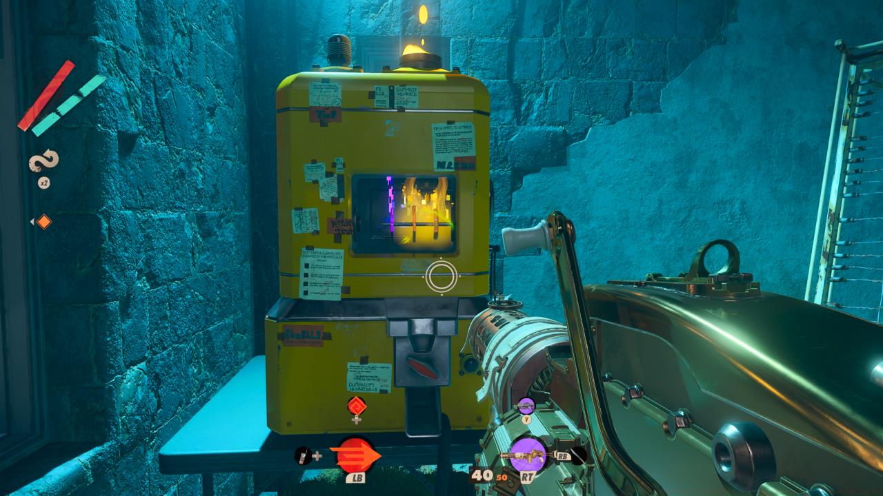 This machine in Karl's Bay awards some high-quality trinkets.