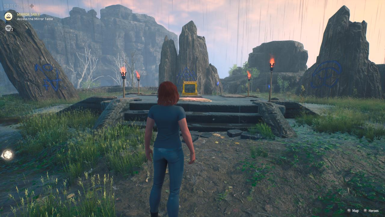 The Standing Stones are one of the many mysteries to solve on the Abbey grounds.