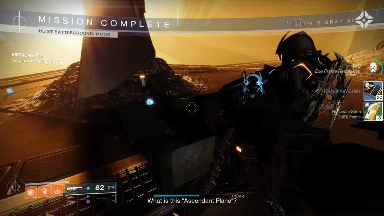 Resonate Stems are rewarded for completing activities, such as the new Heist Battlegrounds.