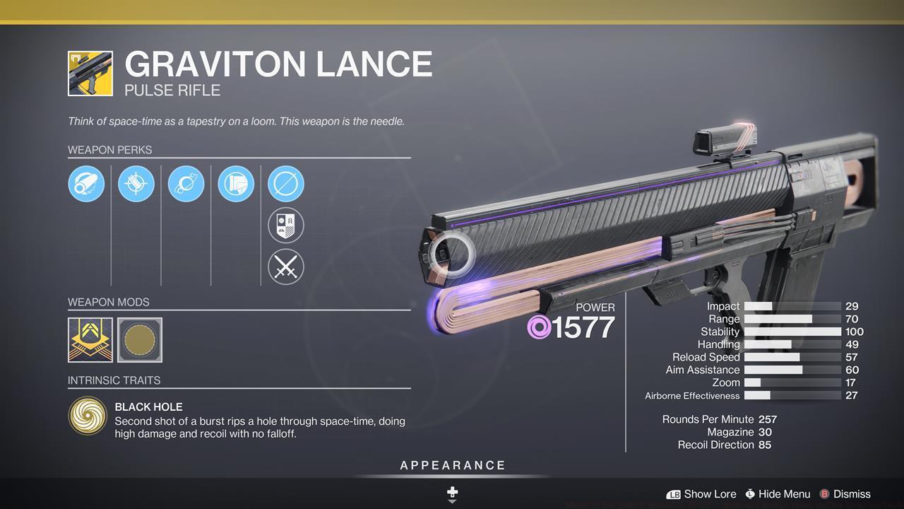 It doesn't just look great, it has one of the best firing sound effects in the game.