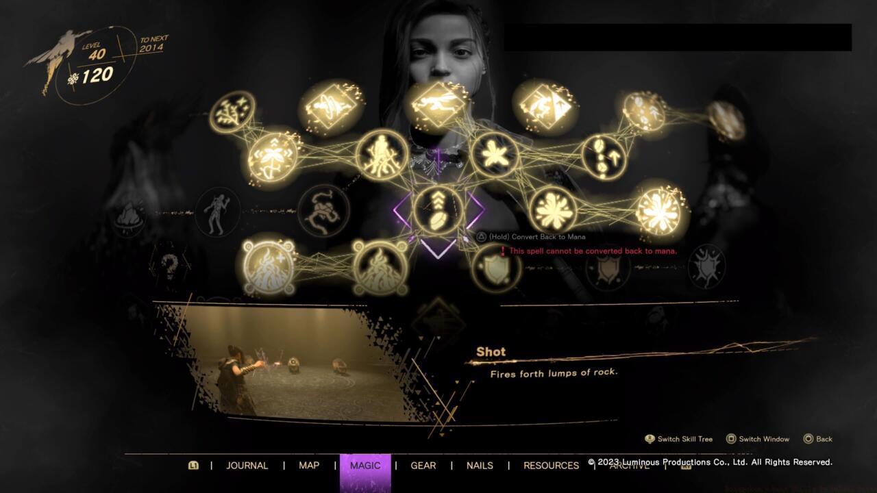 Frey's Purple Magic skill tree