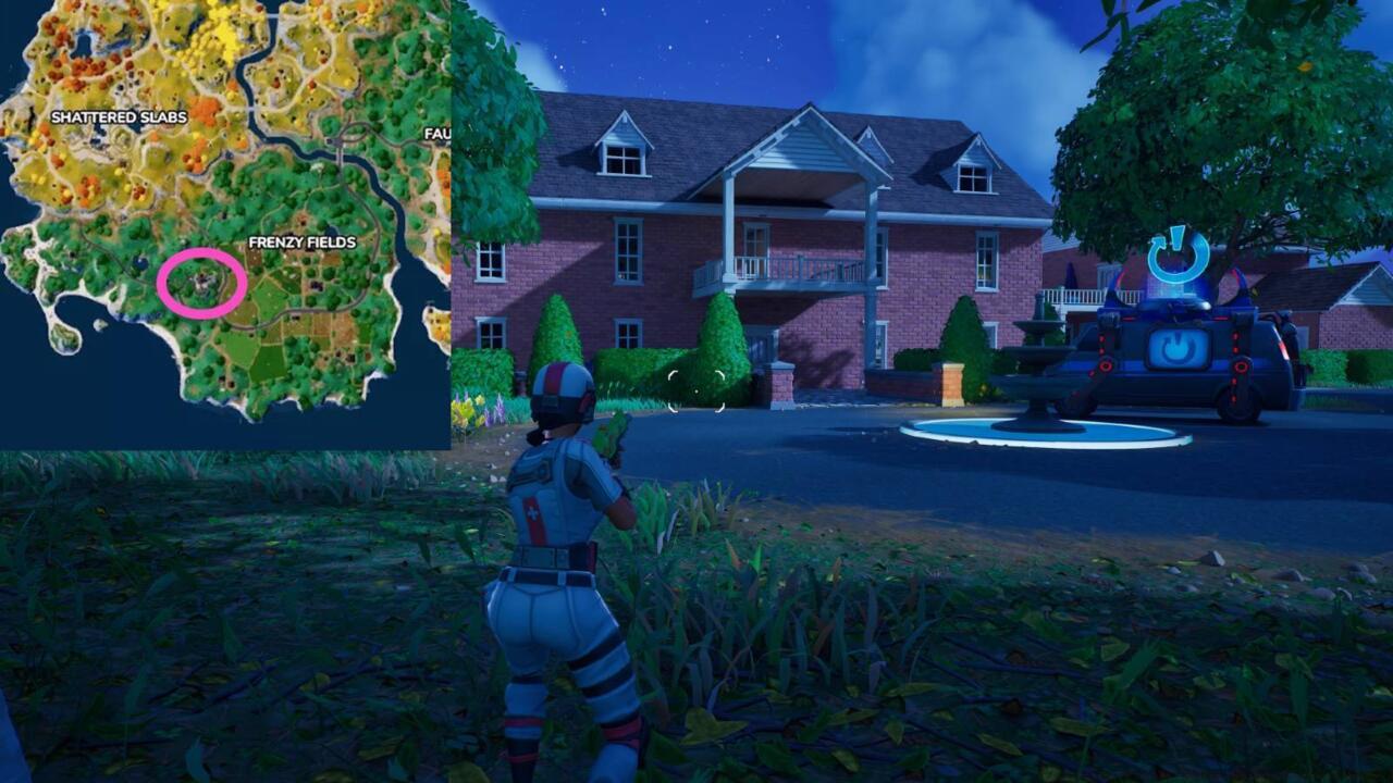 Meadow Mansion, west of Frenzy Fields