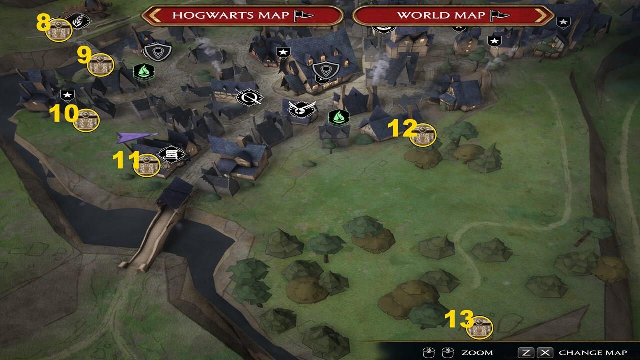 Hogsmeade Village (South) map