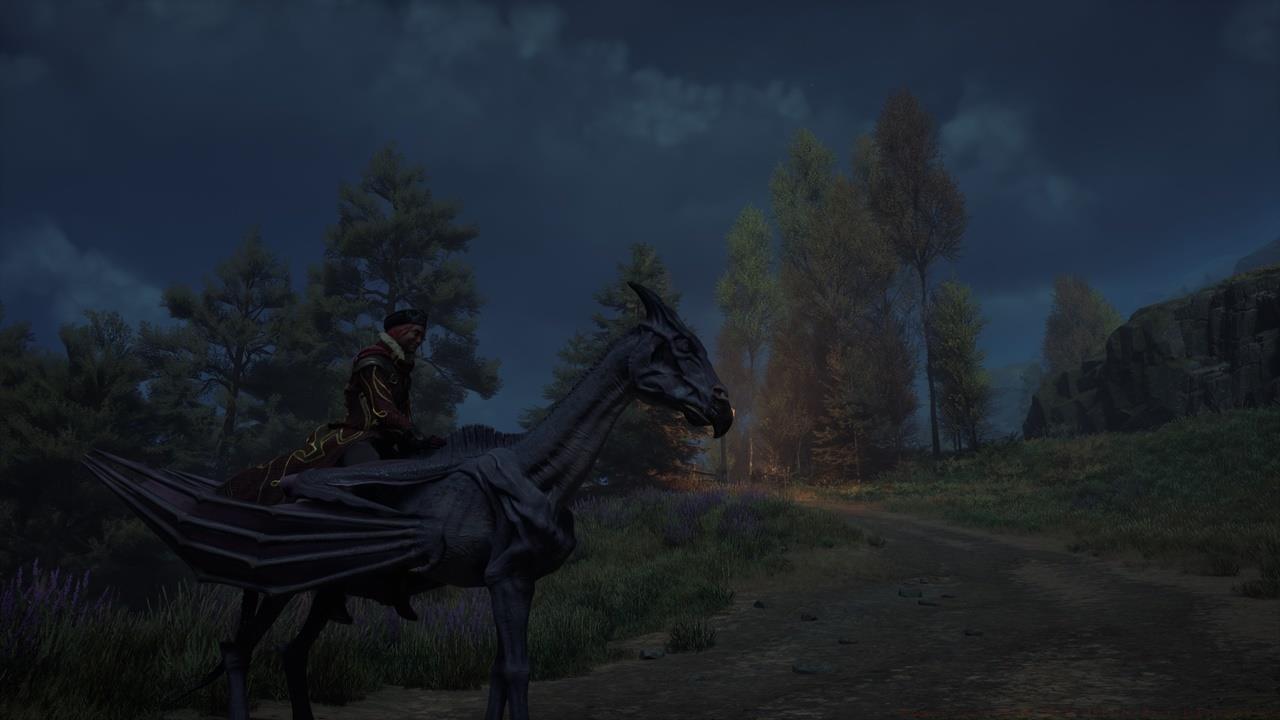 If you own the Dark Arts Pack, you can swap to the Thestral via the Gear menu.