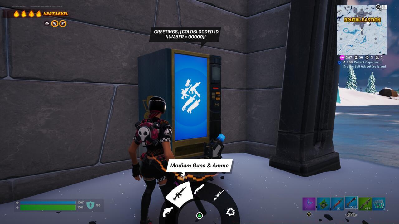 Visit Ace's new vending machines to purchase some of the unvaulted weapons.
