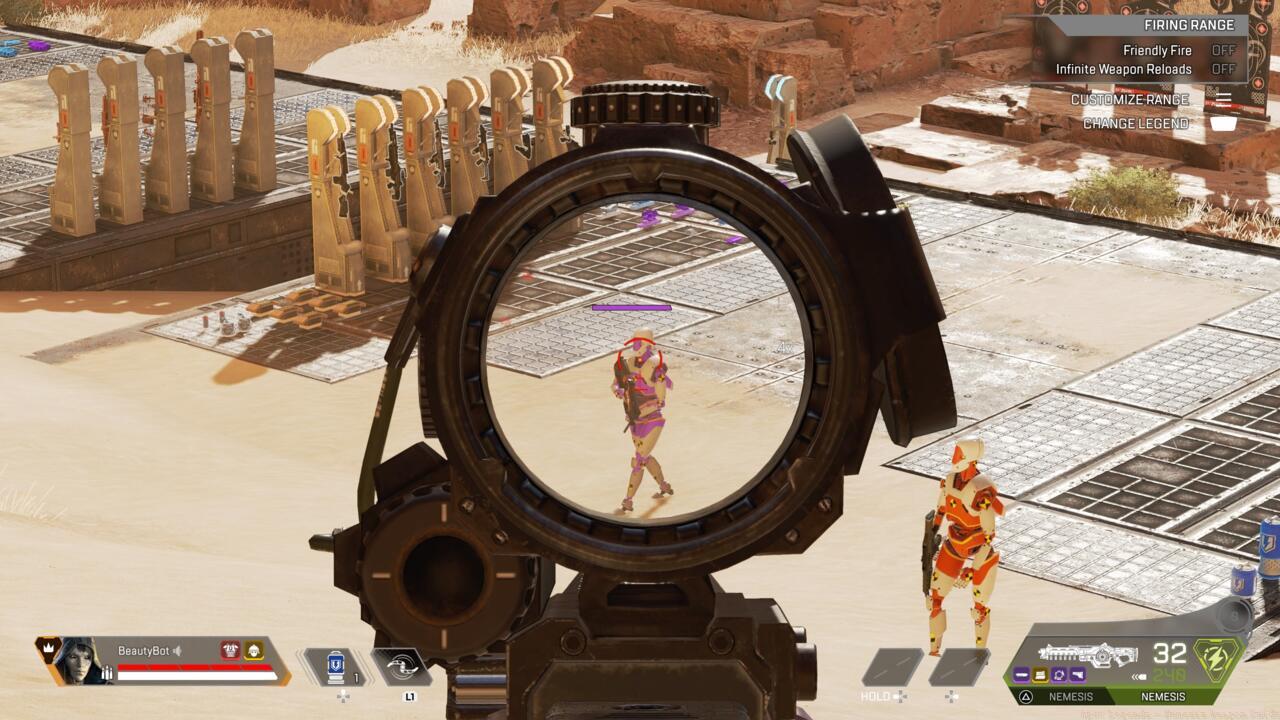 Firing Range dummies can now hunt players, but mid-range scopes make firing from afar much easier.