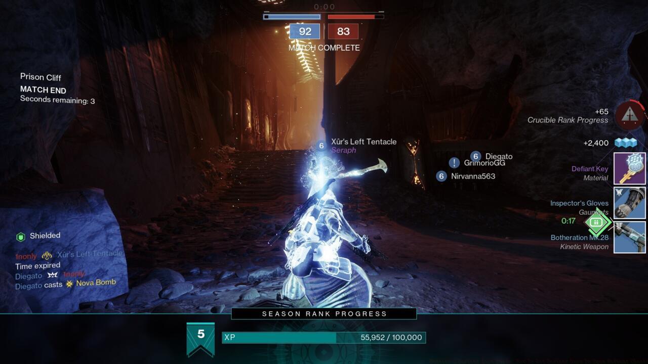 Crucible matches are a good option to get Defiant Keys.