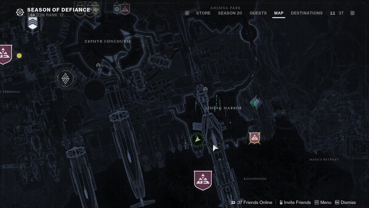 I found a Vex Influx in the southwestern corner of Liming Harbor, in case it helps.