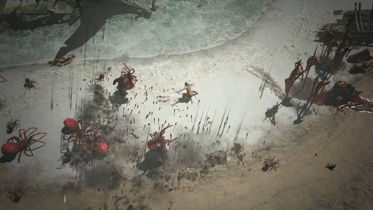 Rain of Arrows causes a barrage of projectiles to fall down from the heavens... twice.