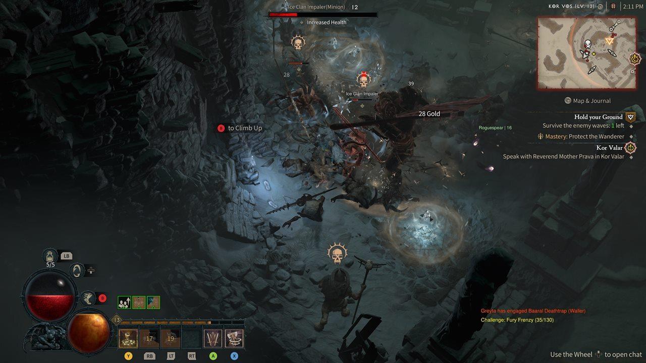 Regardless of how much you've progressed in the game, Whirlwind remains a must-have skill.