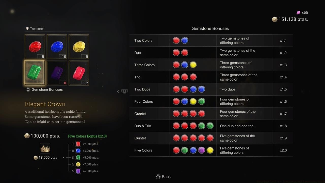 The Elegant Crown, which initially sells for 19,000, can be made into an expensive item that sells for 100,000.