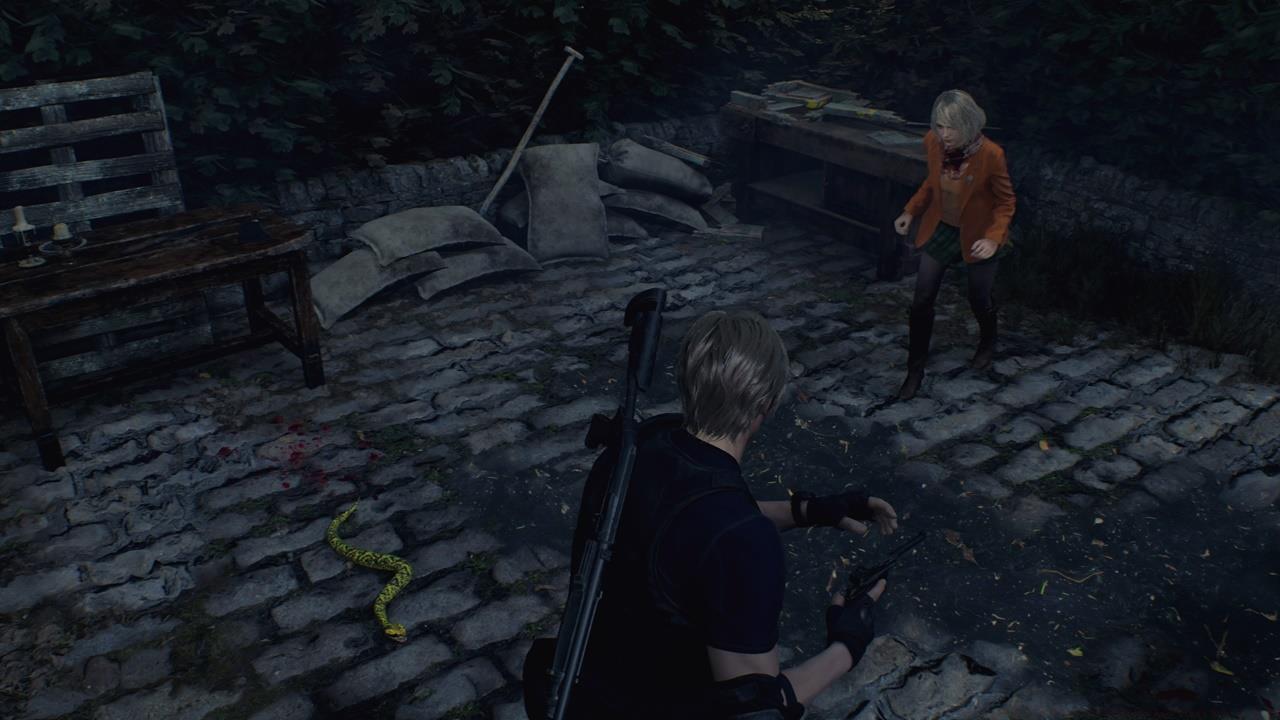 Castle Courtyard Maze snake location