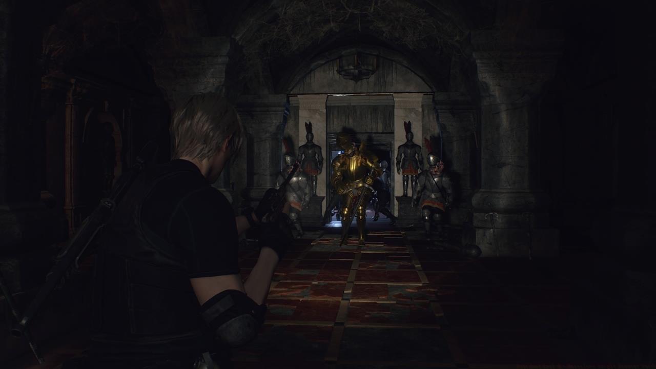 Three Living Armors, including a beefier one, in a cramped space.