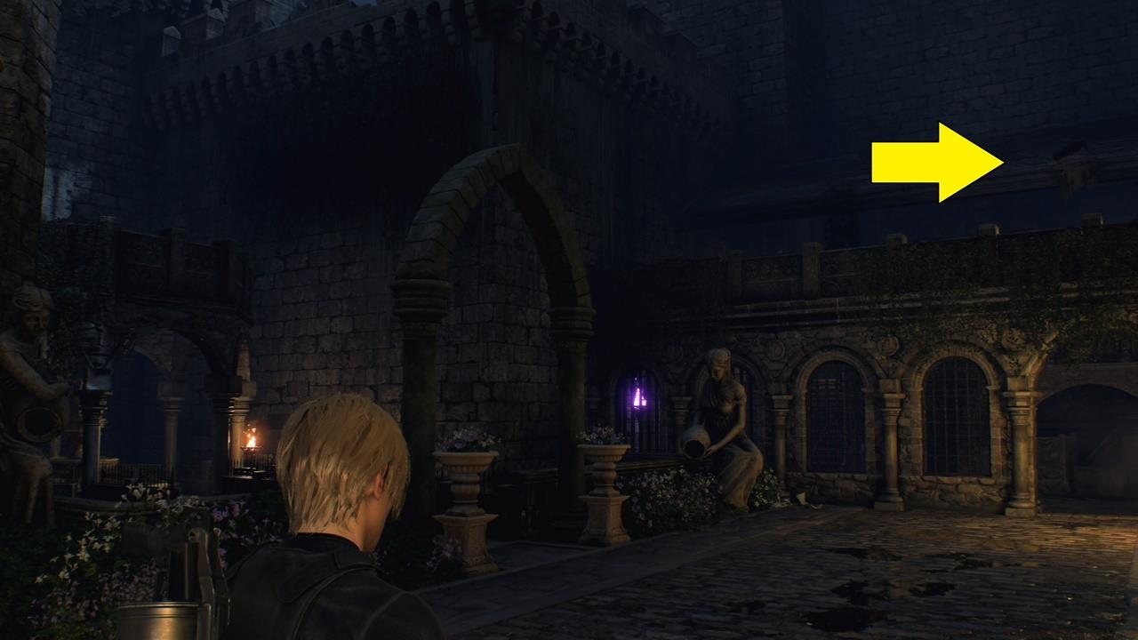 Shoot the Crow's Nest so you can grab the gem.