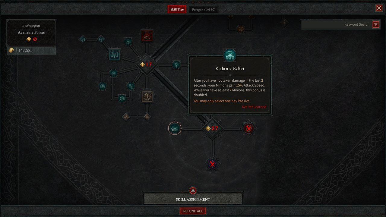 Kalan's Edict will have your minions do most of the work for you, thanks to increased attack speed. Just make sure you can avoid damage reliably.