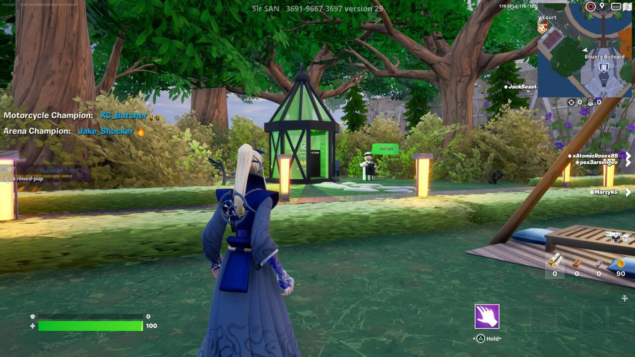 The green lantern can be found just beside the Slurp Juice store.