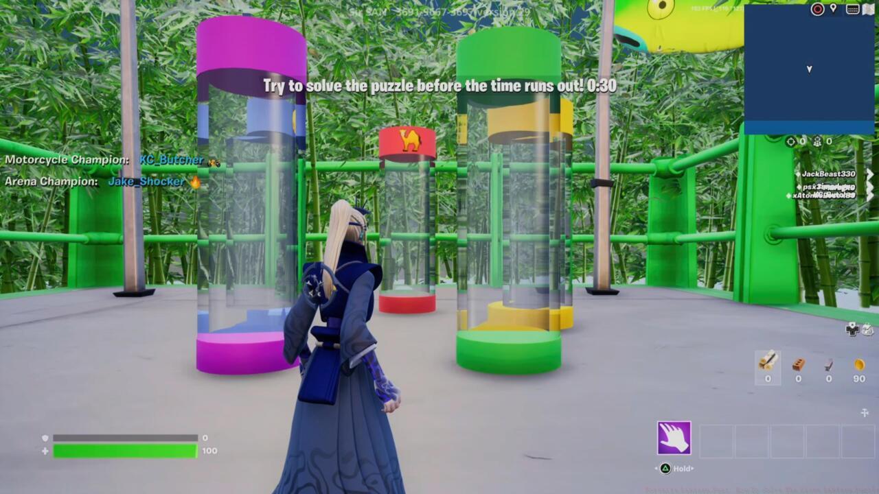 Activate the tubes in the correct order to complete the puzzle.